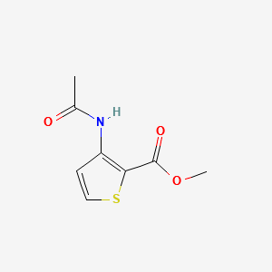 METHYL 3-ACETAMIDOTHIOPHENE-2-CARBOXYLATE structure, CAS 22288-79-5