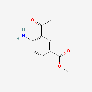 METHYL 3-ACETYL-4-AMINOBENZOATE structure, CAS 111714-47-7