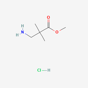 METHYL 3-AMINO-2,2-DIMETHYLPROPANOATE HYDROCHLORIDE structure, CAS 177269-37-3