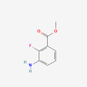 METHYL 3-AMINO-2-FLUOROBENZOATE structure, CAS 1195768-18-3