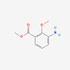 METHYL 3-AMINO-2-METHOXYBENZOATE structure, CAS 5129-25-9