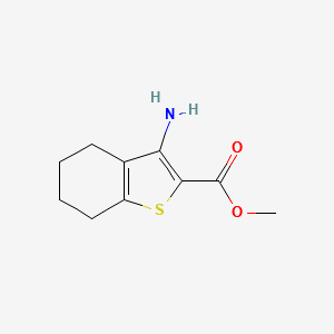 METHYL 3-AMINO-4,5,6,7-TETRAHYDROBENZO[B]THIOPHENE-2-CARBOXYLATE structure, CAS 119205-38-8