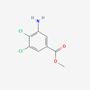 METHYL 3-AMINO-4,5-DICHLOROBENZOATE structure, CAS 1250663-38-7
