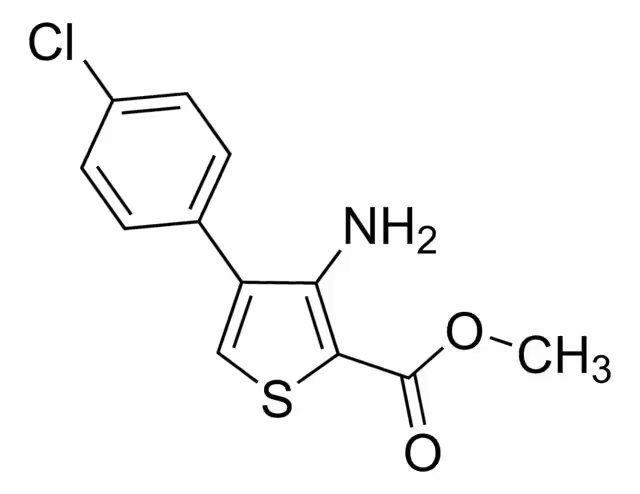 METHYL 3-AMINO-4-((4-CHLOROPHENYL)SULFONYL)THIOPHENE-2-CARBOXYLATE structure, CAS 175137-53-8