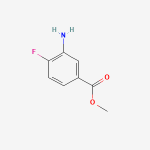 METHYL 3-AMINO-4-FLUOROBENZOATE structure, CAS 369-26-6