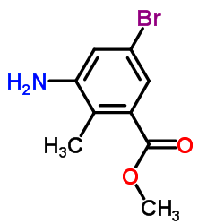 METHYL 3-AMINO-5-BROMO-2-METHYLBENZOATE structure, CAS 1000342-11-9