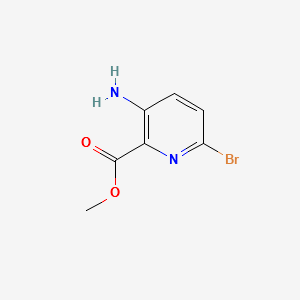 METHYL 3-AMINO-6-BROMOPICOLINATE structure, CAS 866775-09-9