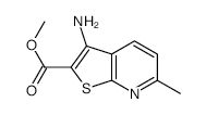 METHYL 3-AMINO-6-METHYLTHIOPHENO[2,3-B]PYRIDINE-2-CARBOXYLATE structure, CAS 193400-52-1
