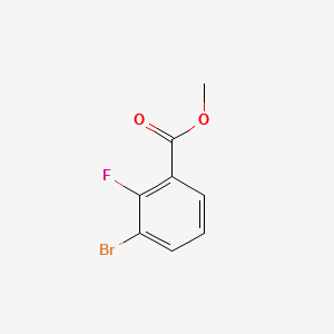 METHYL 3-BROMO-2-FLUOROBENZOATE structure, CAS 206551-41-9