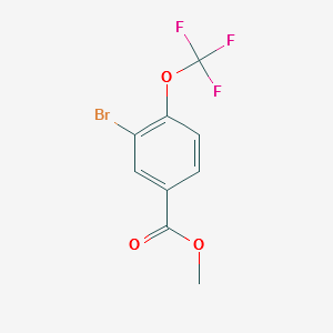 METHYL 3-BROMO-4-(TRIFLUOROMETHOXY)BENZOATE structure, CAS 1131594-45-0