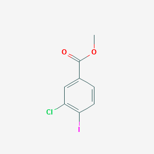 METHYL 3-CHLORO-4-IODOBENZOATE structure, CAS 874569-39-8