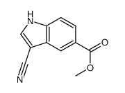 METHYL 3-CYANO-1H-INDOLE-5-CARBOXYLATE structure, CAS 194490-33-0
