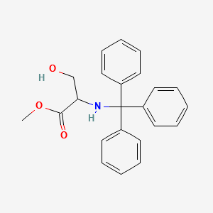 METHYL 3-HYDROXY-2-(TRITYLAMINO)PROPANOATE structure, CAS 13515-76-9