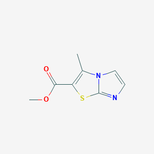 METHYL 3-METHYLIMIDAZO[2,1-B]THIAZOLE-2-CARBOXYLATE structure, CAS 1017273-35-6