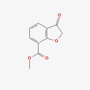 METHYL 3-OXO-2,3-DIHYDROBENZOFURAN-7-CARBOXYLATE structure, CAS 1337851-11-2