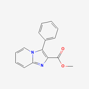 METHYL 3-PHENYLIMIDAZO[1,2-A]PYRIDINE-2-CARBOXYLATE structure, CAS 132525-00-9