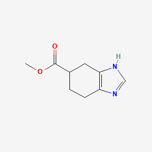 METHYL 4,5,6,7-TETRAHYDRO-1H-BENZO[D]IMIDAZOLE-6-CARBOXYLATE structure, CAS 26785-89-7