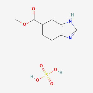 METHYL 4,5,6,7-TETRAHYDRO-1H-BENZO[D]IMIDAZOLE-6-CARBOXYLATE SULFATE structure, CAS 131020-48-9