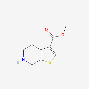METHYL 4,5,6,7-TETRAHYDROTHIENO[2,3-C]PYRIDINE-3-CARBOXYLATE structure, CAS 1256813-70-3