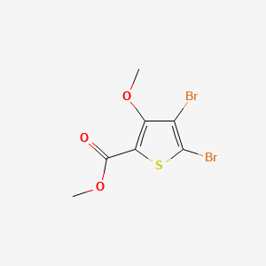 METHYL 4,5-DIBROMO-3-METHOXYTHIOPHENE-2-CARBOXYLATE structure, CAS 175137-42-5