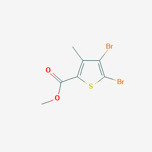 METHYL 4,5-DIBROMO-3-METHYLTHIOPHENE-2-CARBOXYLATE structure, CAS 648412-53-7