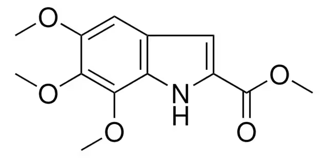 METHYL 4,6,7-TRIMETHOXY-1H-INDOLE-2-CARBOXYLATE structure, CAS 161156-00-9