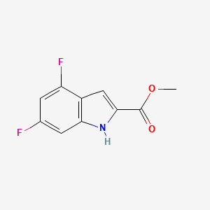METHYL 4,6-DIFLUORO-1H-INDOLE-2-CARBOXYLATE structure, CAS 394222-99-2