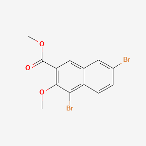 METHYL 4,7-DIBROMO-3-METHOXY-2-NAPHTHOATE structure, CAS 175204-91-8