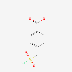 METHYL 4-((CHLOROSULFONYL)METHYL)BENZOATE structure, CAS 130047-14-2