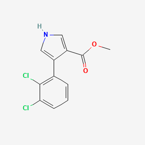 METHYL 4-(2,3-DICHLOROPHENYL)-1H-PYRROLE-3-CARBOXYLATE structure, CAS 103999-57-1