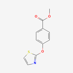 METHYL 4-(2-THIAZOLYLOXY)BENZOLATE structure, CAS 1189999-01-6