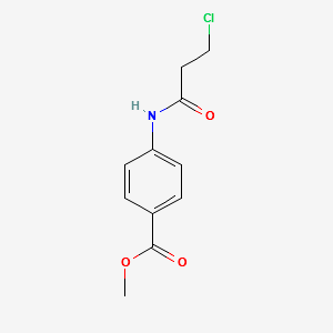 METHYL 4-(3-CHLOROPROPANAMIDO)BENZOATE structure, CAS 160313-42-8