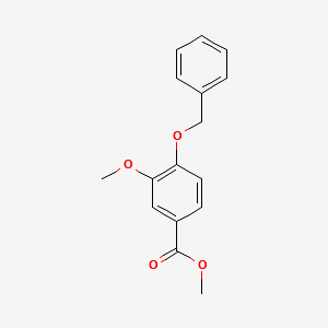 METHYL 4-(BENZYLOXY)-3-METHOXYBENZOATE structure, CAS 56441-97-5
