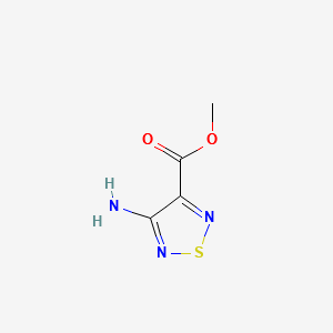 METHYL 4-AMINO-1,2,5-THIADIAZOLE-3-CARBOXYLATE structure, CAS 63875-18-3