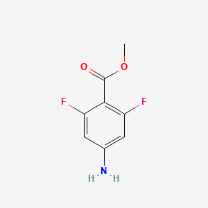 METHYL 4-AMINO-2,6-DIFLUOROBENZOATE structure, CAS 191478-99-6
