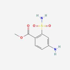 METHYL 4-AMINO-2-SULFAMOYLBENZOATE structure, CAS 2297-06-5