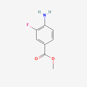 METHYL 4-AMINO-3-FLUOROBENZOATE structure, CAS 185629-32-7