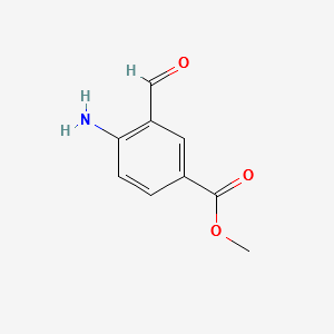 METHYL 4-AMINO-3-FORMYLBENZOATE structure, CAS 841296-15-9