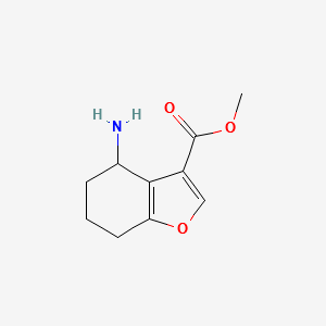 METHYL 4-AMINO-4,5,6,7-TETRAHYDROBENZOFURAN-3-CARBOXYLATE structure, CAS 1173146-04-7