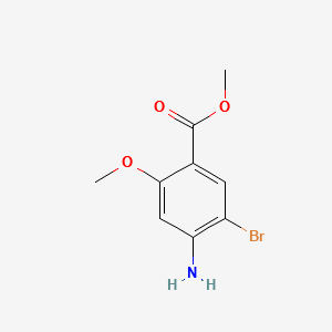 METHYL 4-AMINO-5-BROMO-2-METHOXYBENZOATE structure, CAS 111049-68-4