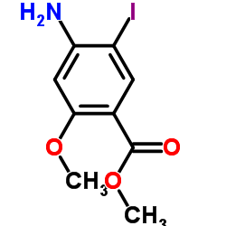 METHYL 4-AMINO-5-IODO-2-METHOXYBENZOATE structure, CAS 137832-56-5