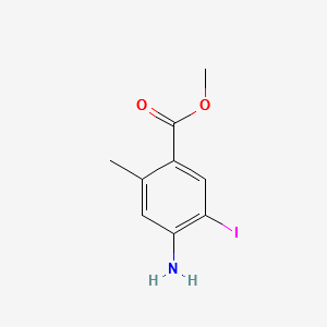 METHYL 4-AMINO-5-IODO-2-METHYLBENZOATE structure, CAS 672293-33-3