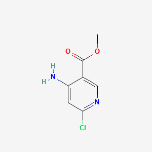 METHYL 4-AMINO-6-CHLORONICOTINATE structure, CAS 1256785-40-6