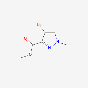 METHYL 4-BROMO-1-METHYL-1H-PYRAZOLE-3-CARBOXYLATE structure, CAS 211738-66-8