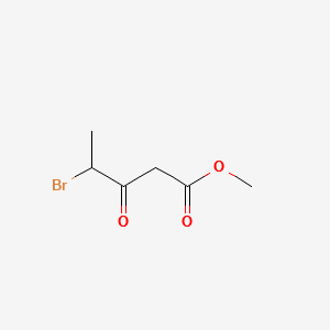 METHYL 4-BROMO-3-OXOPENTANOATE structure, CAS 105983-77-5
