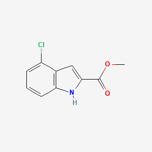 METHYL 4-CHLORO-1H-INDOLE-2-CARBOXYLATE structure, CAS 230291-43-7
