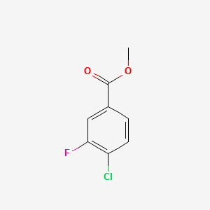 METHYL 4-CHLORO-3-FLUOROBENZOATE structure, CAS 206362-87-0
