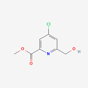 METHYL 4-CHLORO-6-(HYDROXYMETHYL)PICOLINATE structure, CAS 109880-43-5