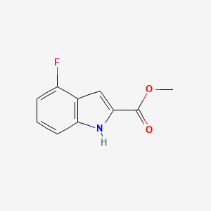 METHYL 4-FLUORO-1H-INDOLE-2-CARBOXYLATE structure, CAS 113162-36-0