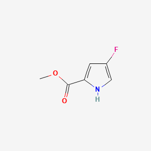 METHYL 4-FLUORO-1H-PYRROLE-2-CARBOXYLATE structure, CAS 475561-89-8